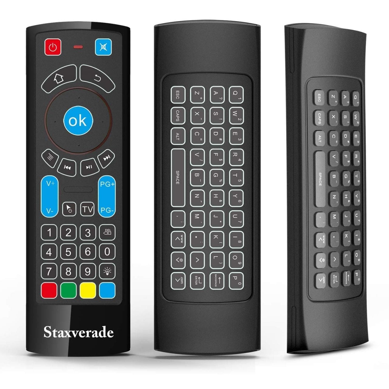 Air Remote Control with Keyboard/Air Remote Mouse Bluetooth Remote Specifically Compatible with  Fire TV and Fire Stick/4K Compatible with Android TV/Box/Windows/Raspberry pi 3