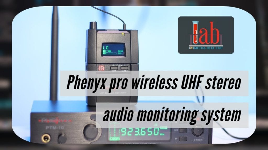 Phenyx Pro UHF Stereo Wireless in Ear Audio Monitor System