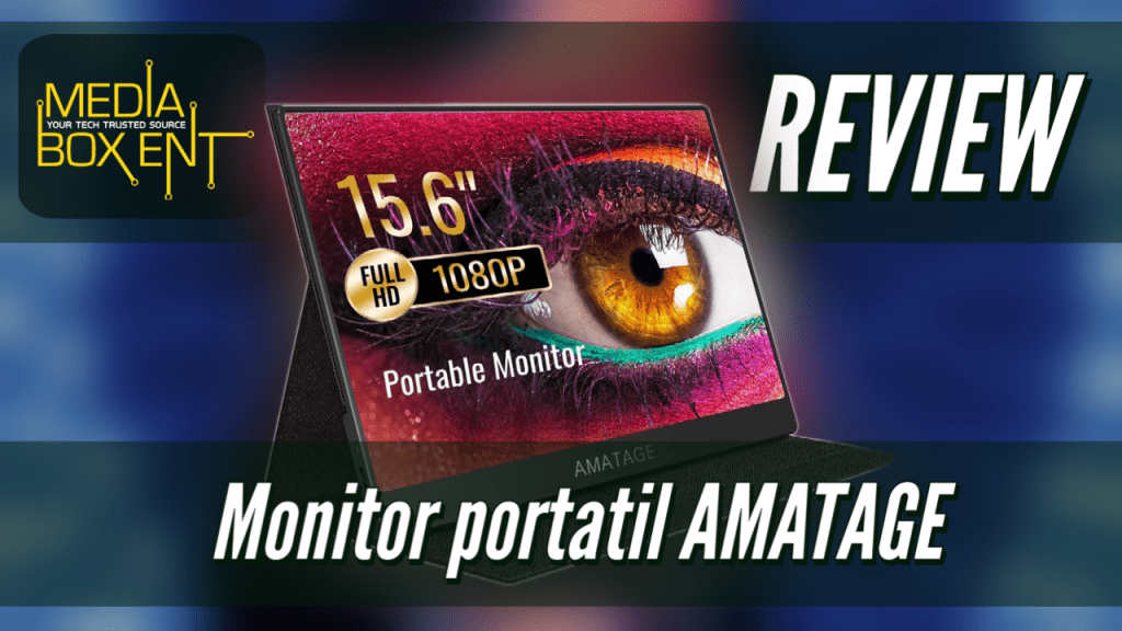 Monitor portatil AMATAGE con mini-HDMI y USB-C