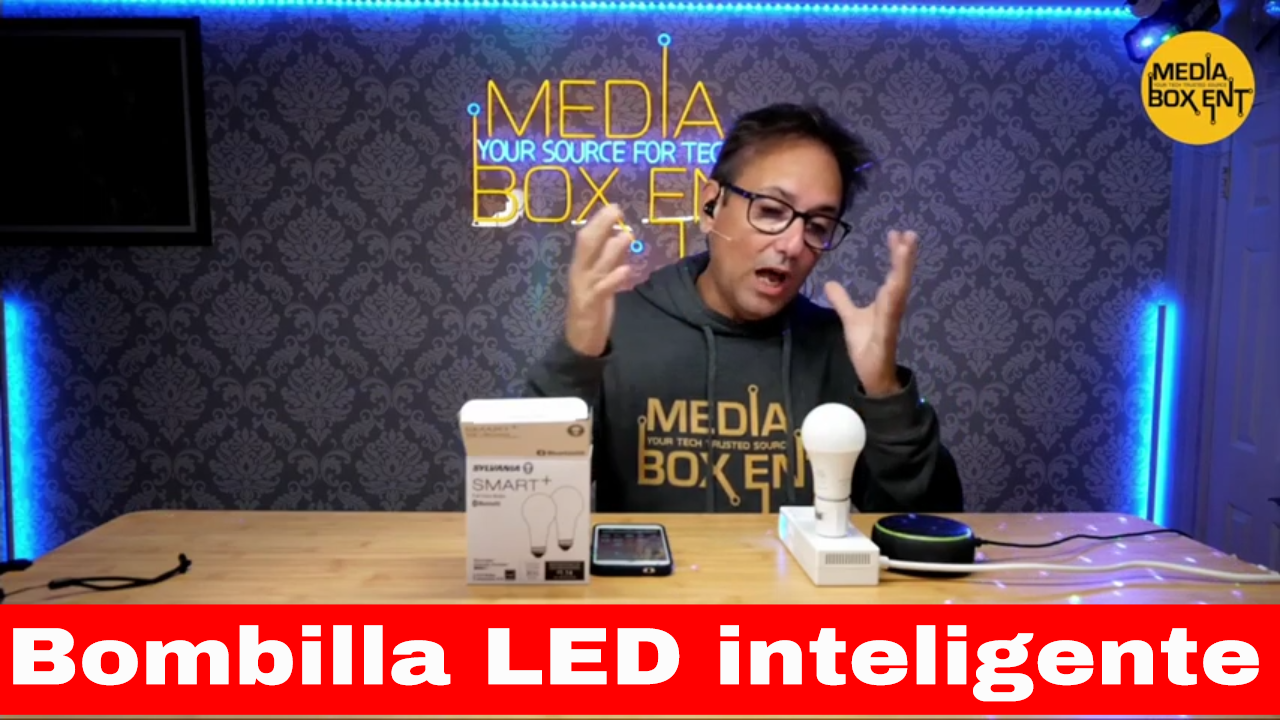 SYLVANIA Bombilla LED inteligente con malla Bluetooth, configuración de un toque, equivalente a A19 60 W