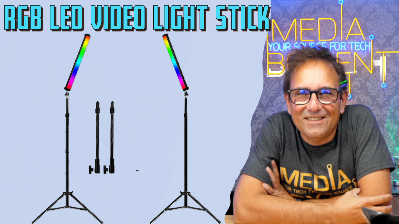 RGB Led Video Light Stick Wand with Stand, QEUOOIY 360° Full Color 2500-9500K Portable Studio Photography Lighting, 5000mAh Rechargeable Battery & Magnet with 27"-78.7" Tripod for Vlog 