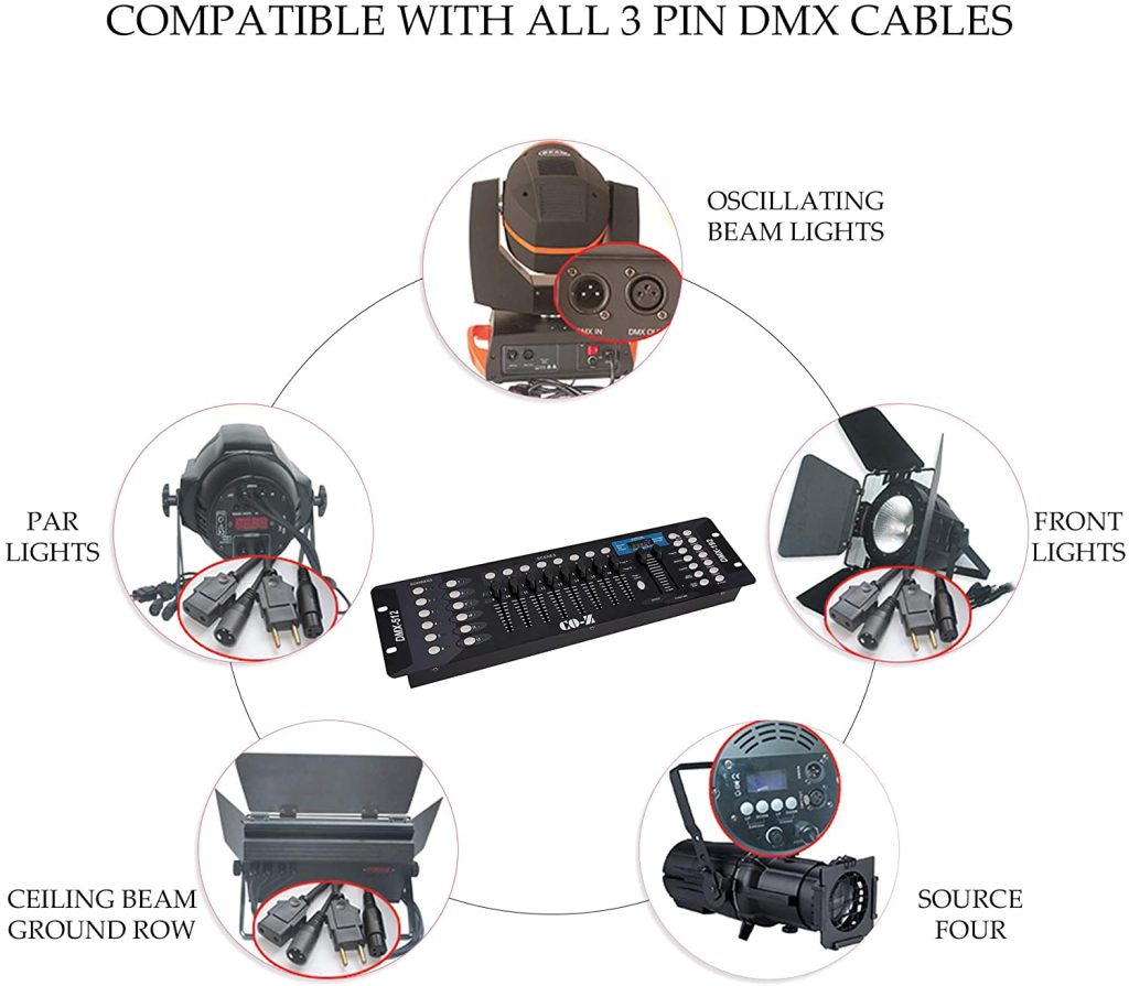 How to program DMX controller 512 for beginners 