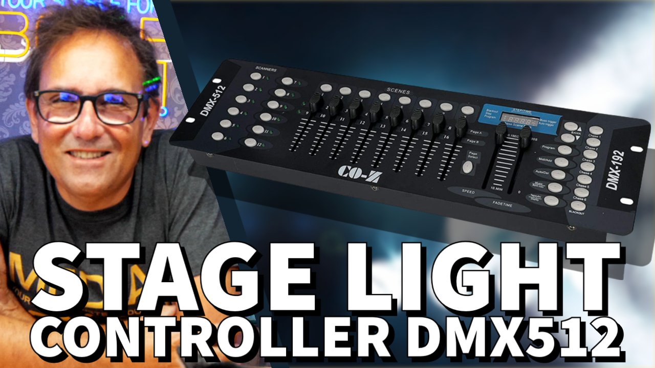 DMX 512 Stage DJ Light Controller Lighting Mixer Board Console for Light Shows, Party Disco Pub Night Club DJs KTV Bars and Moving Heads 