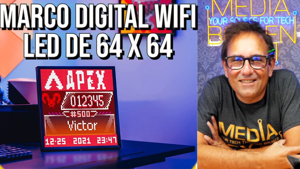 Divoom Pixoo-64 - Marco digital WiFi Pixel Cloud con control de aplicación