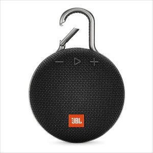 Picture of the JBL CLIP 3 portable Bluetooth speaker.